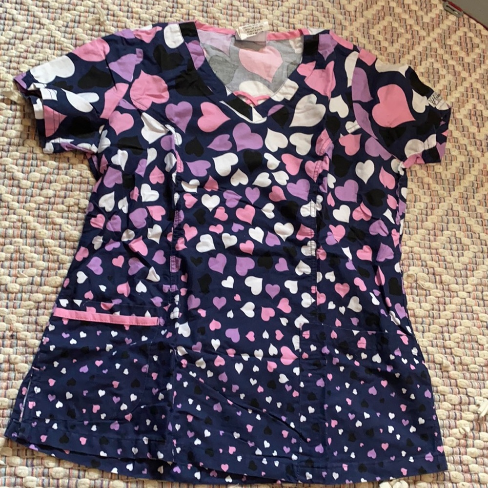 Heart Scrub Top